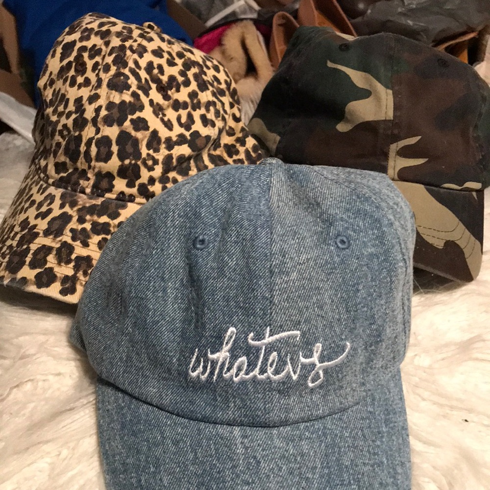 A bundle of 3 baseball hats! Never worn before.